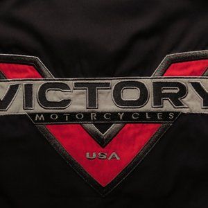 Victory Motorcycles Black Icon camp shirt (XXL) OMG! 🇺🇸